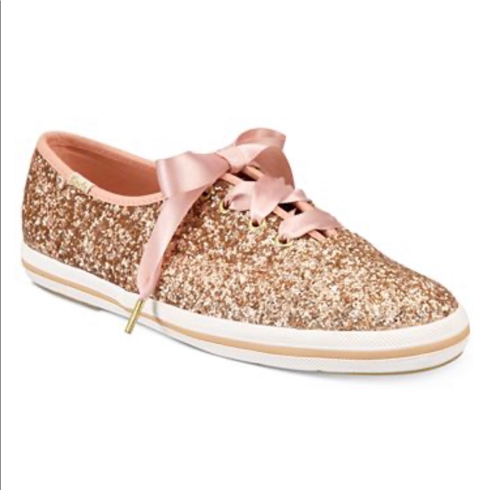 NIB Kate Spade Rose Gold Keds